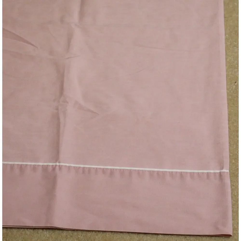 Stevens Pillowcase Standard Pink White Cotton Blend Modern USA Vintage